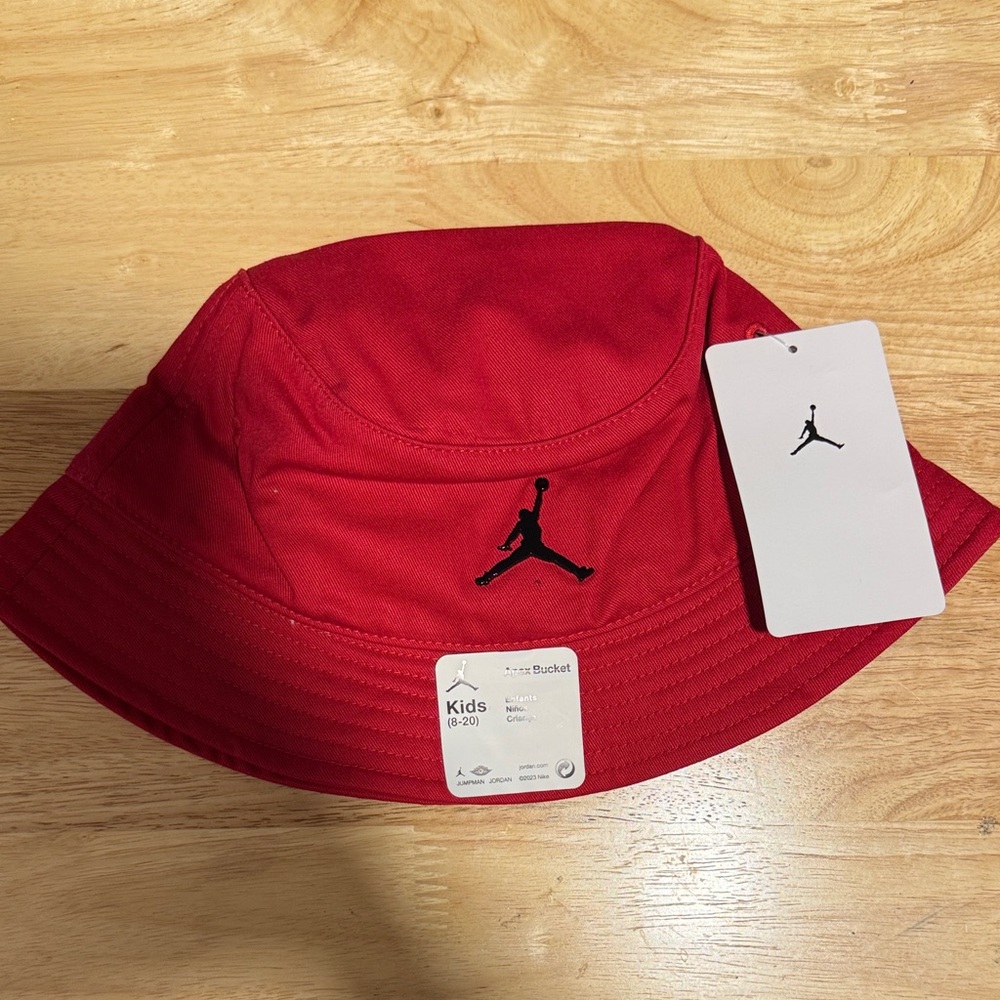 Jordan Red Kids Bucket Hat